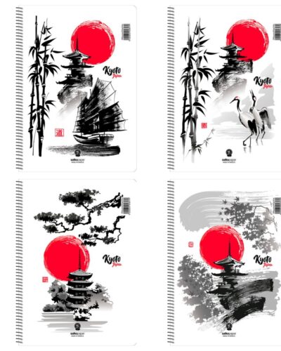 ΤΕΤΡΑΔΙΑ SALKO ΣΠΙΡΑΛ KYOTO 21X29 3 ΘΕΜ.