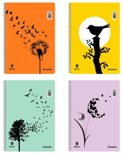 ΤΕΤΡΑΔΙΑ SALKO ΣΠΙΡΑΛ DREAM ON 21X29 4 ΘΕΜ.