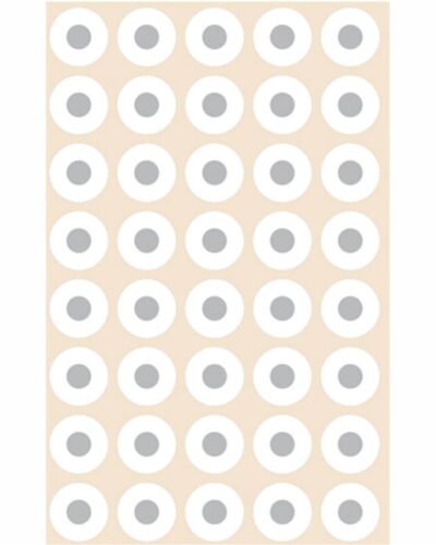 ΑΥΤΟΚΟΛΛΗΤΑ BSB ΡΟΔΕΛΛΕΣ ΛΕΥΚΕΣ (5 φύλλα) (200pcs Φ13mm)