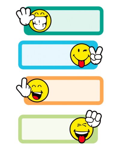 ΕΤΙΚΕΤΕΣ ΣΧΟΛΙΚΕΣ BSB ΑΠΛΕΣ SMILEY (3 φύλλα)