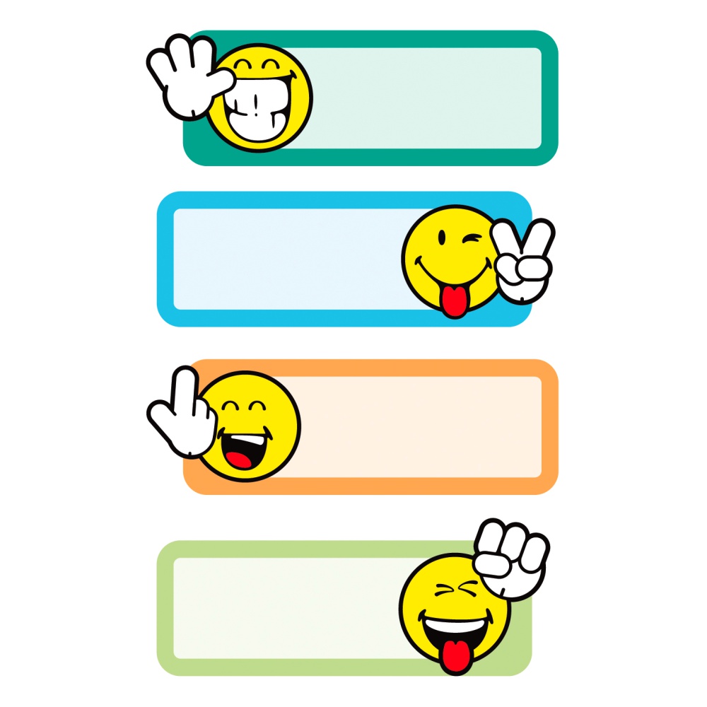 ΕΤΙΚΕΤΕΣ ΣΧΟΛΙΚΕΣ BSB ΑΠΛΕΣ SMILEY (3 φύλλα)