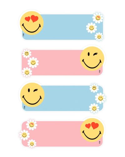 ΕΤΙΚΕΤΕΣ ΣΧΟΛΙΚΕΣ BSB ΑΠΛΕΣ SMILEY (3 φύλλα)
