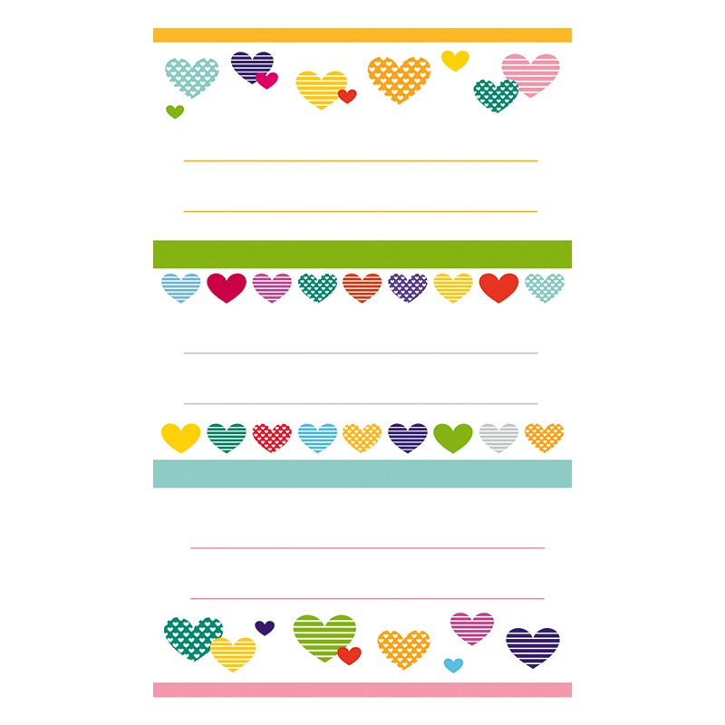 ΕΤΙΚΕΤΕΣ ΣΧΟΛΙΚΕΣ BSB ΑΠΛΕΣ COLORFUL HEARTS (3 φύλλα)