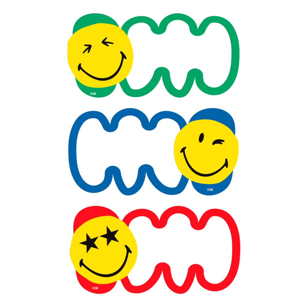 ΕΤΙΚΕΤΕΣ ΣΧΟΛΙΚΕΣ BSB ΑΠΛΕΣ SMILEY (3 φύλλα)