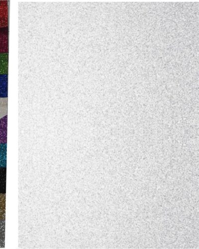 ΧΑΡΤΟΝΙΑ GLITTER COLORFIX 50χ70 WHITE 250γρ.