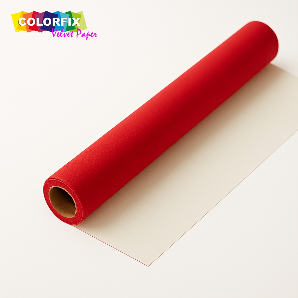 ΧΑΡΤΙ ΒΕΛΟΥΤΕ COLORFIX ΡΟΛΟ 70cm x 10m ΚΟΚΚΙΝΟ