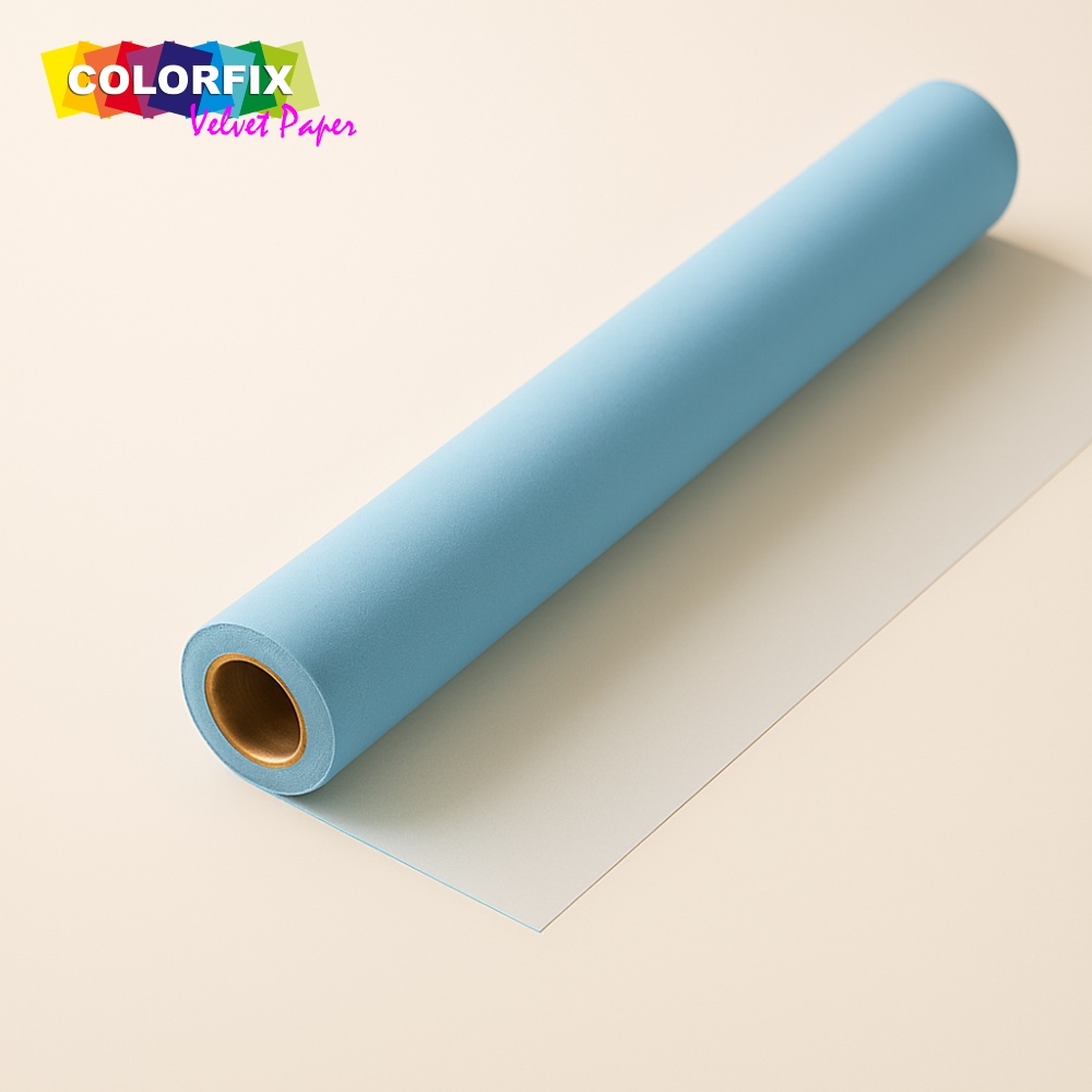 ΧΑΡΤΙ ΒΕΛΟΥΤΕ COLORFIX ΡΟΛΟ 70cm x 10m ΣΙΕΛ