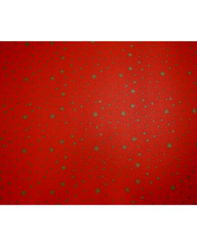 ΧΑΡΤΟΝΙΑ 50Χ70 ΑΣΤΕΡΙΑ ΚΟΚΚΙΝΟ 250 gr (χρυσά αστέρια)