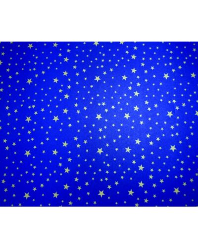 ΧΑΡΤΟΝΙΑ 50Χ70 ΑΣΤΕΡΙΑ ΜΠΛΕ 250 gr (χρυσά αστέρια)