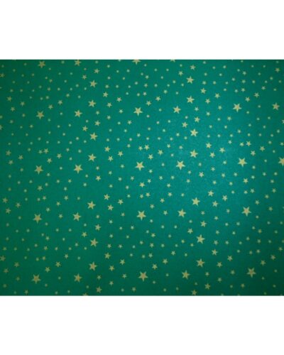 ΧΑΡΤΟΝΙΑ 50Χ70 ΑΣΤΕΡΙΑ ΠΡΑΣΙΝΟ 250 gr (χρυσά αστέρια)