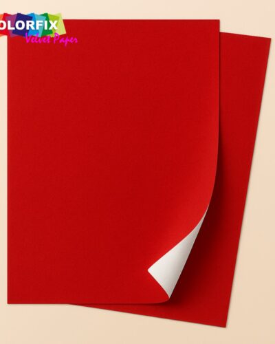 ΧΑΡΤΙ ΒΕΛΟΥΤΕ COLORFIX ΦΥΛΛΑ 50cm x 60cm ΚΟΚΚΙΝΟ