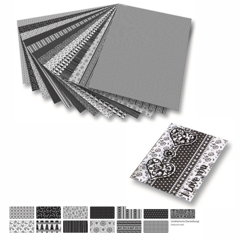 ΦΩΤΟΚΑΡΤΟΝ FOLIA 50×70 270gr BLACK WHITE  ΑΣΟΡΤΙ ΣΕΤ 13τεμ.