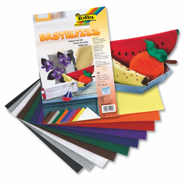 ΤΣΟΧΑ FOLIA 20Χ30 150gr ΜΟΝΟΧΡΩΜΗ ( πακ.10φ.)