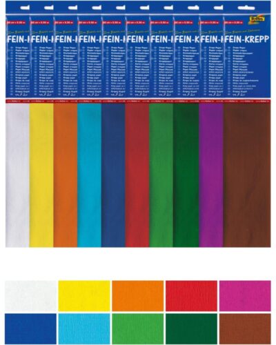 ΧΑΡΤΙ ΑΜΠΑΖΟΥΡ (ΓΚΟΦΡΕ) FOLIA ΑΠΛΟ ΑΣΟΡΤΙ πακέτο 10τεμ.