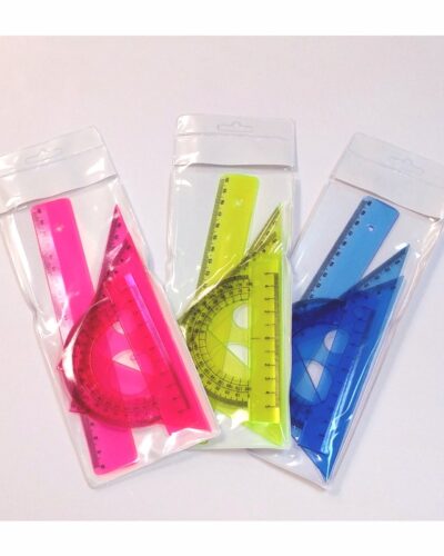 ΤΡΙΓΩΝΑ ΣΕΤ ΕΓΧΩΡΙΑ Νο 1 ΧΡΩΜΑΤΙΣΤΑ (ροζ,γαλάζιο,λαχανί)