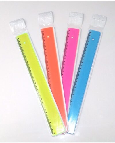 ΥΠΟΔΕΚΑΜΕΤΡΑ ΧΡΩΜΑΤΙΣΤΑ 30cm (κίτρινο,πορτοκαλί,ροζ,γαλάζιο)