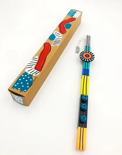 Λαμπάδα με ζωγραφική και συσκευασία - pop art - Καρδιά Μωβ