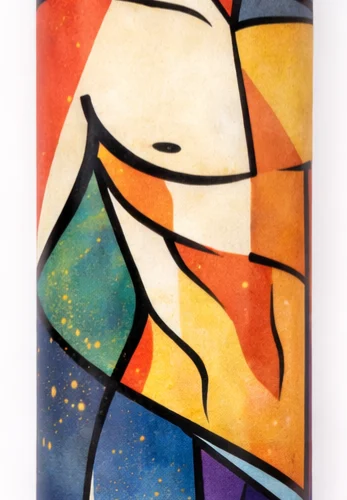 Λαμπάδα με εκτύπωση - Αbstract Άντρας & Γυναίκα 1