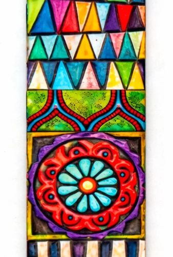 Λαμπάδα με εκτύπωση - Boho 1