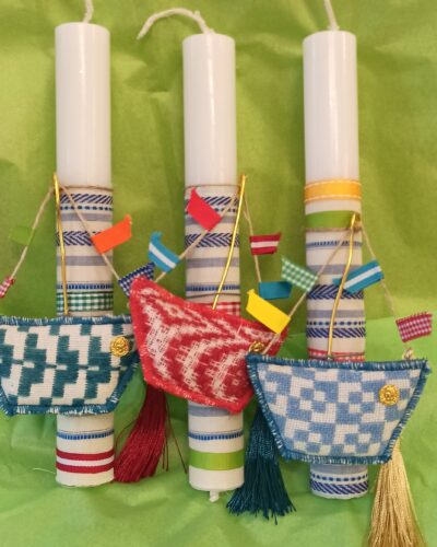 ΛΑΜΠΑΔΑ ΜΕ ΧΕΙΡΟΠΟΙΗΤΟ ΣΤΟΙΧΕΙΟ ΚΑΡΑΒΑΚΙ