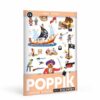 Mini Poster Pirates | Poster and 26 Pirate Stickers for kids | Poppik