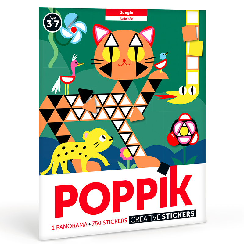 Stickers 3 years Animals | Educational game Kindergarten 750 stickers | Poppik Stickers