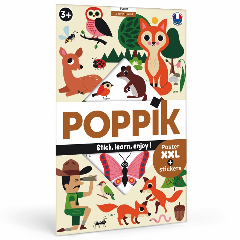 Educational Poster Children | Discover the forest from 3 years old | Poppik Educational games