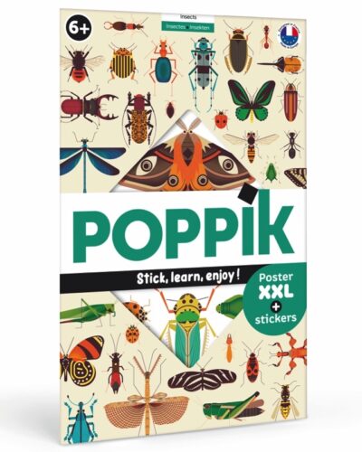 Poster Insects for kids | Learn with fun | Poppik Stickers