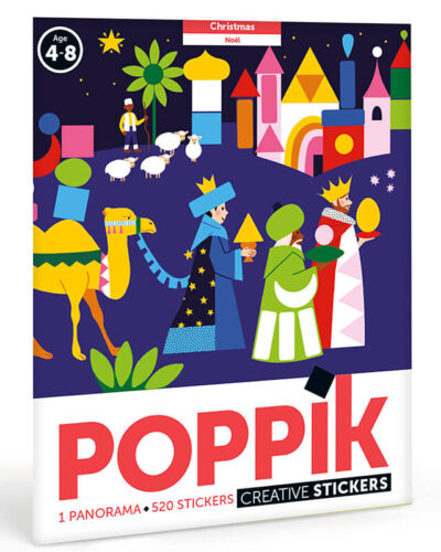 Christmas Crib Activity| 520 Easy Stickers | Poppik Stickers