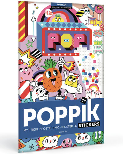 Poster & 1600 Creative stickers | Easy and fun activity | Poppik Stickers