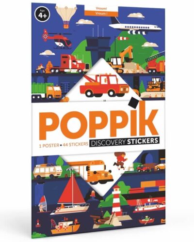 Educational Poster Children | Vehicles | Poppik Stickers