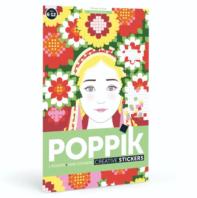 Flower Power | Educational Game 1600 stickers | Poppik Mosaic Stickers