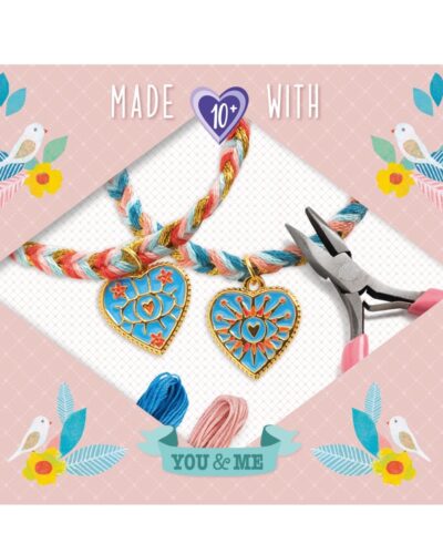 Djeco Κατασκευάζω βραχιόλια με κλωστές Καρδιά