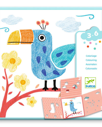 Djeco Ζωγραφίζω με 3 στένσιλ