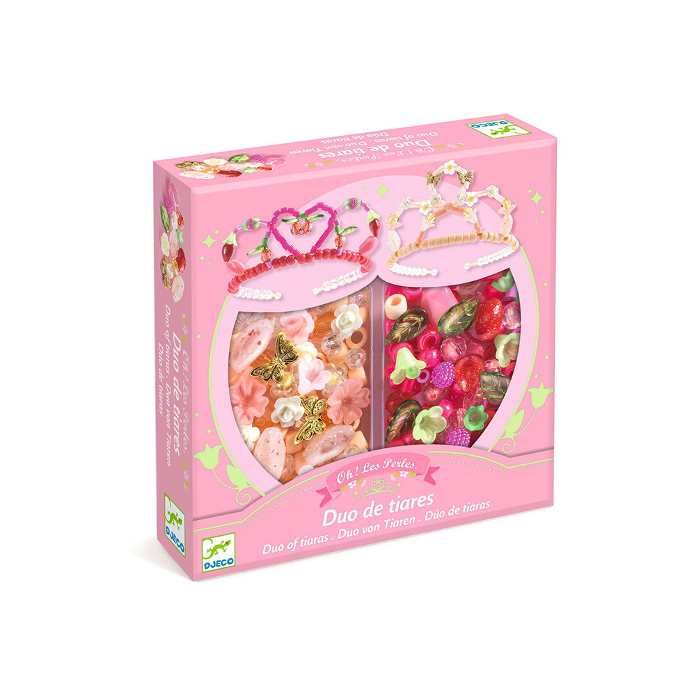Djeco κατασκευάζω 2 τιάρες με διάφορες χάντρες