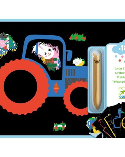 Djeco Ανακαλύπτω ξύνοντας την εικόνα Μαθαίνω τα οχήματα