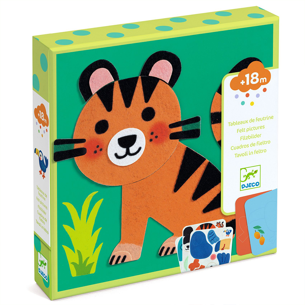 Djeco Κολάζ με αυτοκόλλητα τσόχας