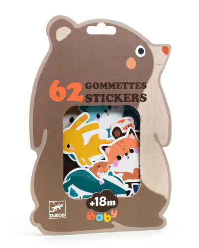 Djeco 62 Μεγάλα Αυτοκόλλητα επαναχρησιμοποιούμενα