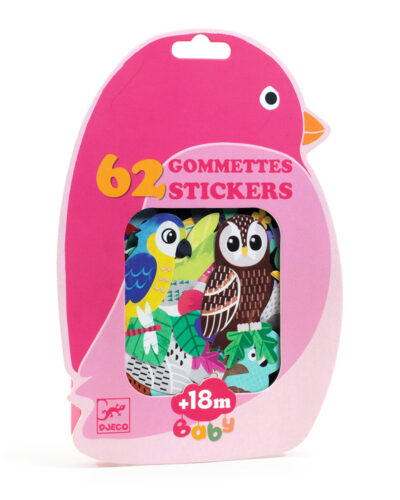 Djeco 62 Μεγάλα Αυτοκόλλητα επαναχρησιμοποιούμενα