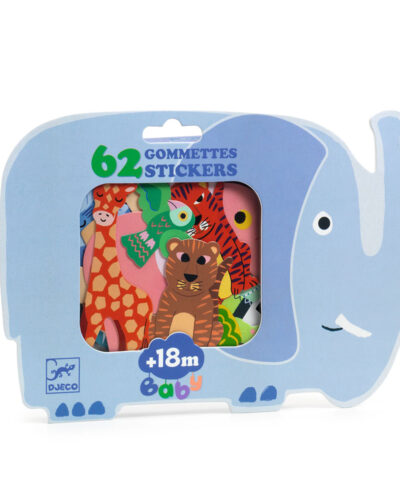 Djeco 62 Μεγάλα Αυτοκόλλητα επαναχρησιμοποιούμενα