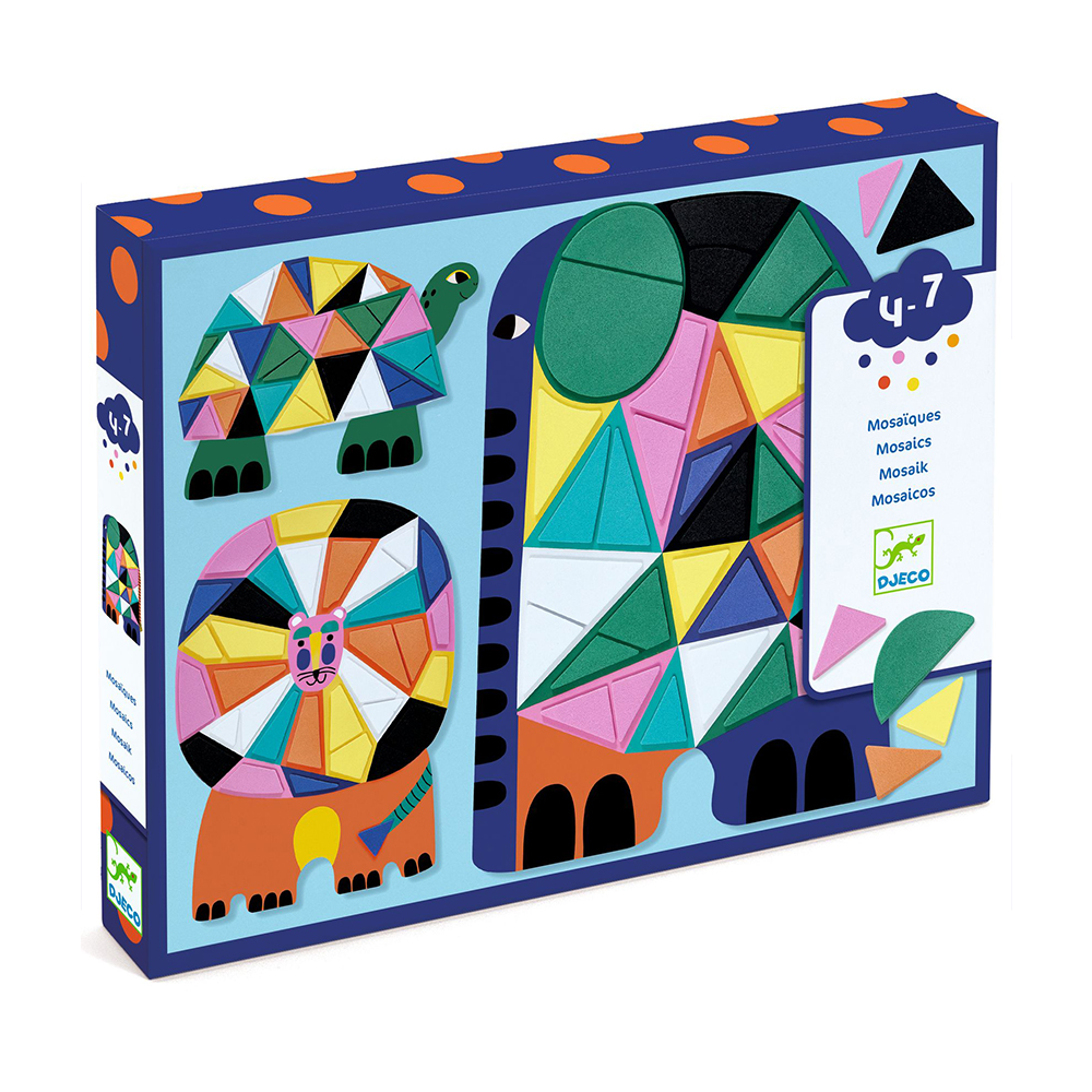 Djeco μωσαϊκό με επαναχρησιμοποιούμενα αφρώδη αυτοκόλλητα