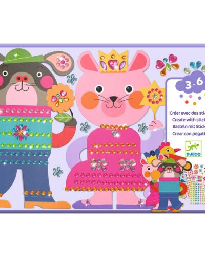 Djeco Στολίζω με αυτοκόλλητα στρας εικόνες