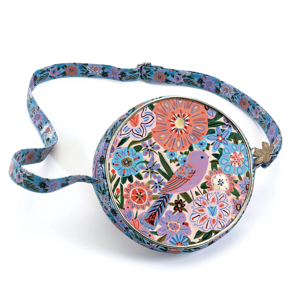 Djeco Τσαντάκι βόλτας Λουλούδια – πουλάκι 17.5εκ. διάμετρος