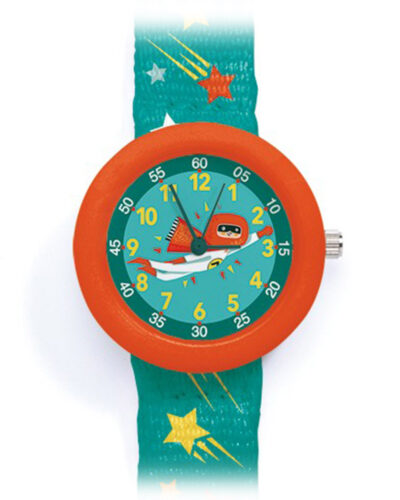 Djeco παιδικό ρολόι χειρός Σούπερ Ήρωας, ανθεκτικό BPA free