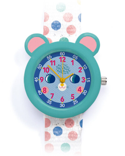 Djeco παιδικό ρολόι χειρός Ποντικάκι, ανθεκτικό BPA free