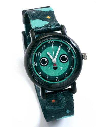 Djeco παιδικό ρολόι χειρός φωσφοριζέ ‘Νυχτερινός ουρανός’ 3εκ.