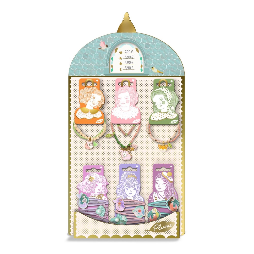 Djeco κενό σταντ μικρό για κοσμήματα και αξεσουάρ Plume