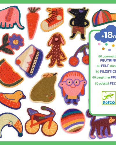 Djeco 60 Αυτοκόλλητα από τσόχα
