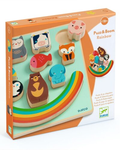 Djeco Ξύλινα σφηνώματα και παιχνίδι ισορροπίας