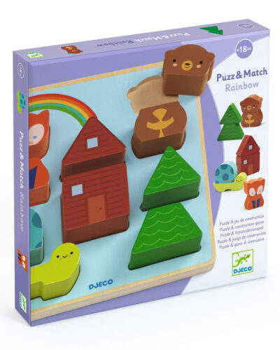 Djeco ξύλινα σφηνώματα και παιχνίδι κατασκευής